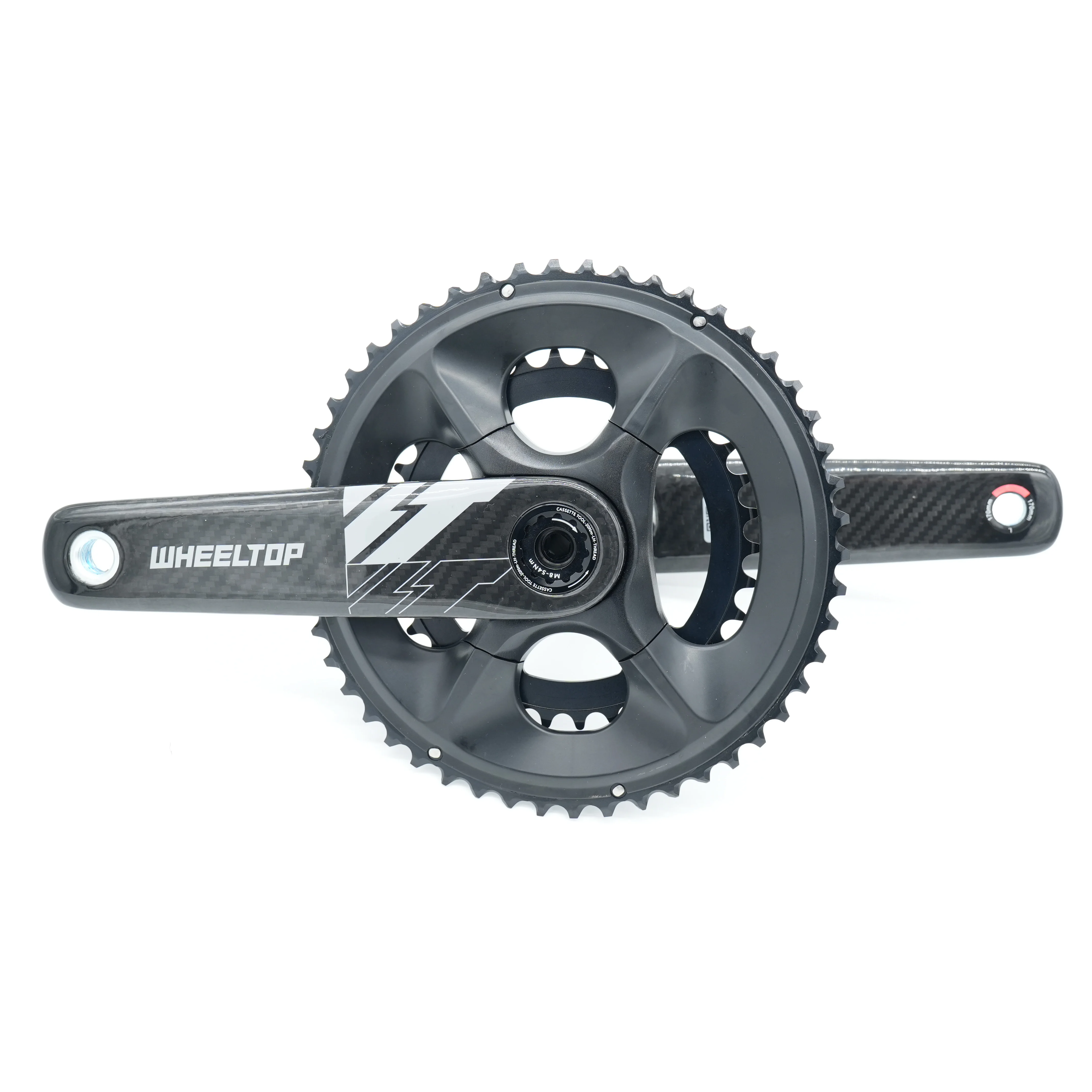 

WheelTop Carbon Fiber Crankset Direct Mounted 50/34T 52/36T BCD110mm 10/11/12S Ultra-Light Bicycle Crankset For MTB Road Bike