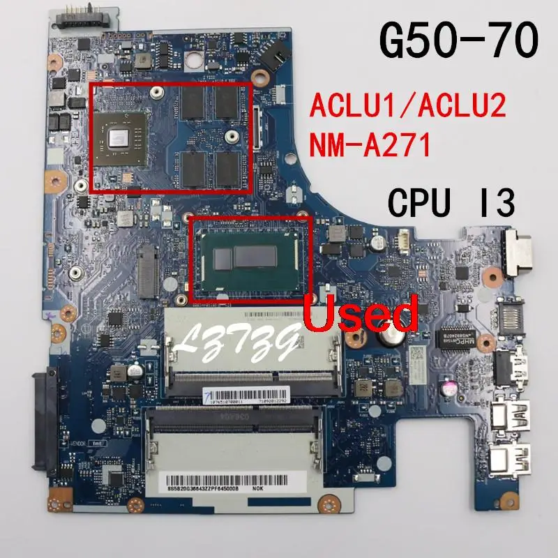 

NM-A271 For Lenovo G50-70 Laptop Motherboard mainboard With I3 CPU M230 2G FRU 5B20G36643 5B20H22137 90006500