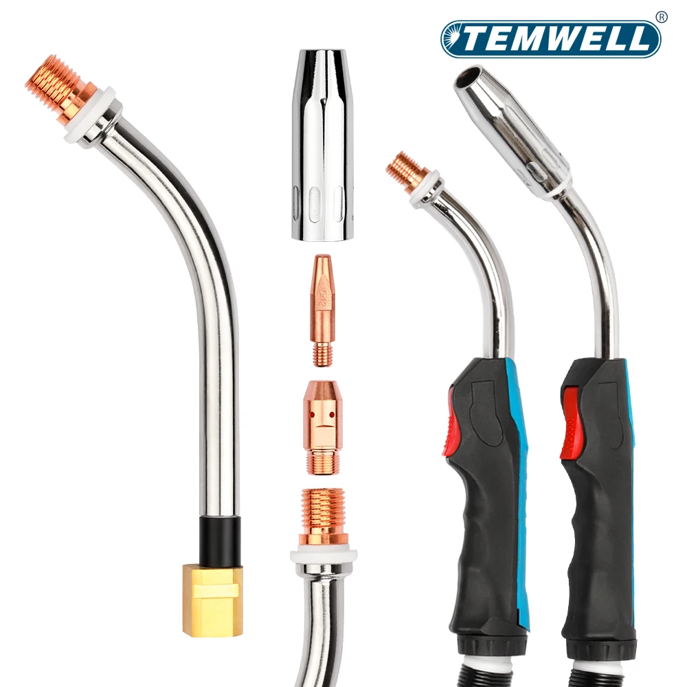 1PCS Torcia di saldatura SAF441 Collo di cigno Torcia di saldatura MIG MAG MIG Torcia di saldatura Saldatura Collo d'oca Piega