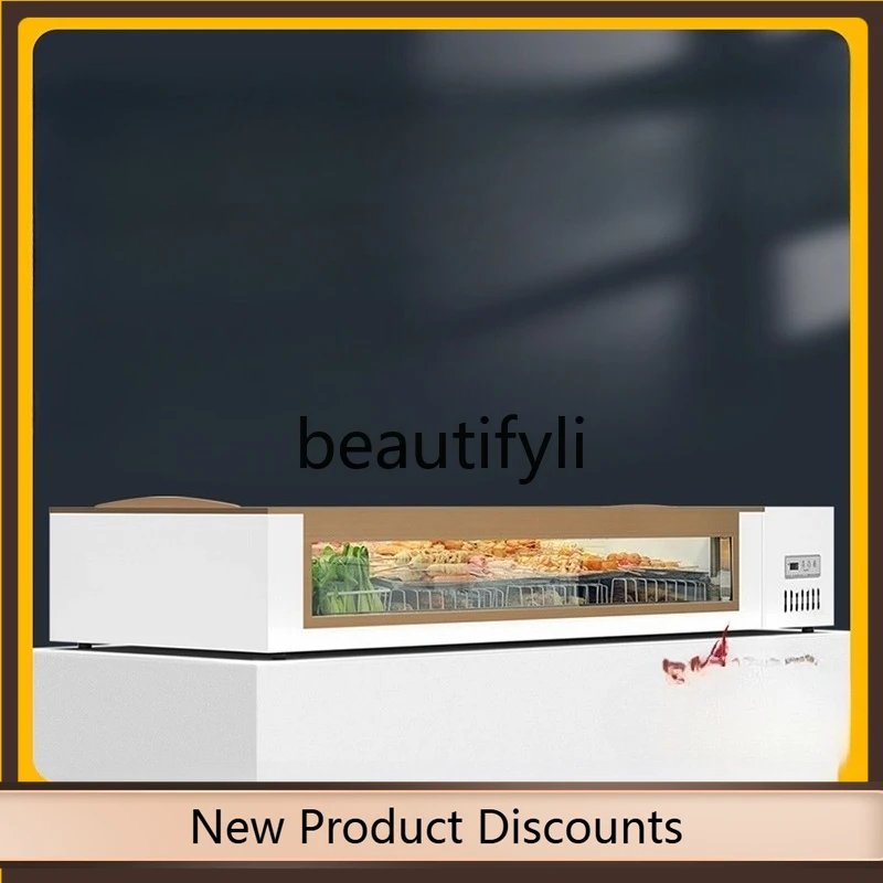 

A61 Display Refrigerated Horizontal Freezer Deli Freshness Preservation Counter Freezer Small Stall Freezer