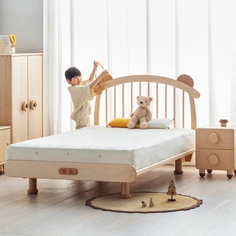 

Loft Solid Wood Children Beds Luxury Floor House Double Design Children Beds Toddler Wooden Mueble Infantil Furniture SR50CB