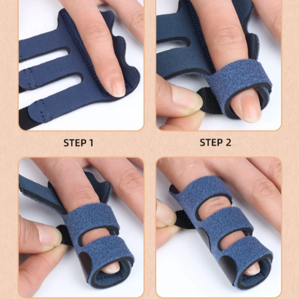New Pain Relief Finger Retaining Band Adjustable Corrector Finger Fixation Splint Breathable Fixing Splint - view 4