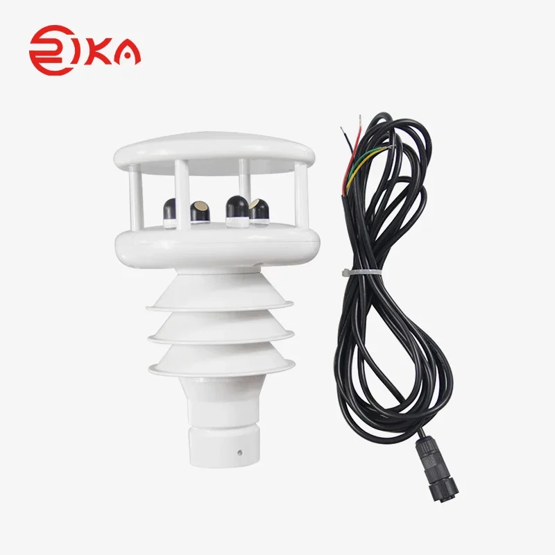 RIKA RK900-10 Integrated Wireless Ultrasonic Automatic Weather Station with Wind/Ambient Temperature Humidity/Solar/Rain