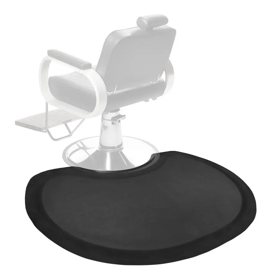 

Fatigue Semi Circle Salon Mat for Hair Stylist AntiSlip Antique Series Salon amp Barber Shop Chair Floor Mat 2.5 x 3.5 x 1 2, Bl