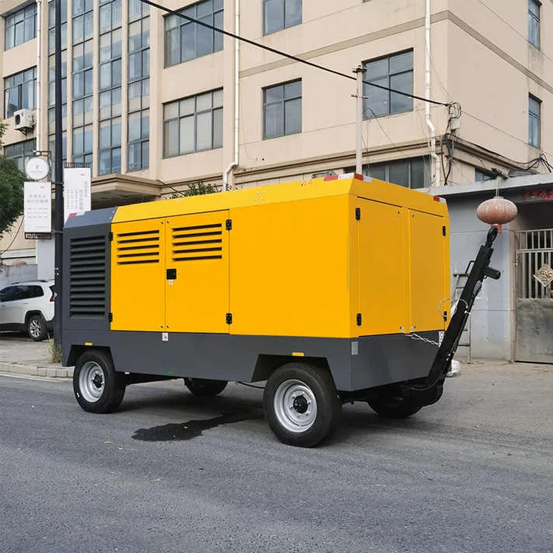 Prezzo di fabbrica del compressore d'aria diesel mobile a vite portatile per estrazione mineraria da 900cfm 16bar 25m3