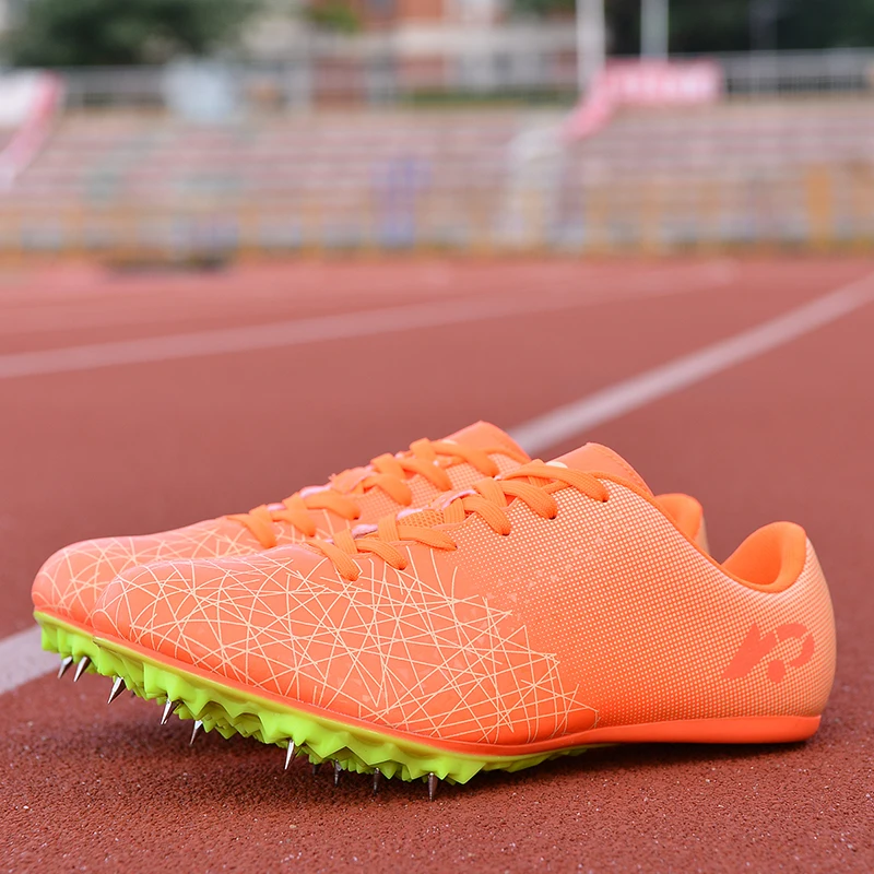Hot Selling Fashion Running Shoes Spikes Athletics Speed Men Women Professional Track Spikes Shoes Mens Trainers Race Sneakers