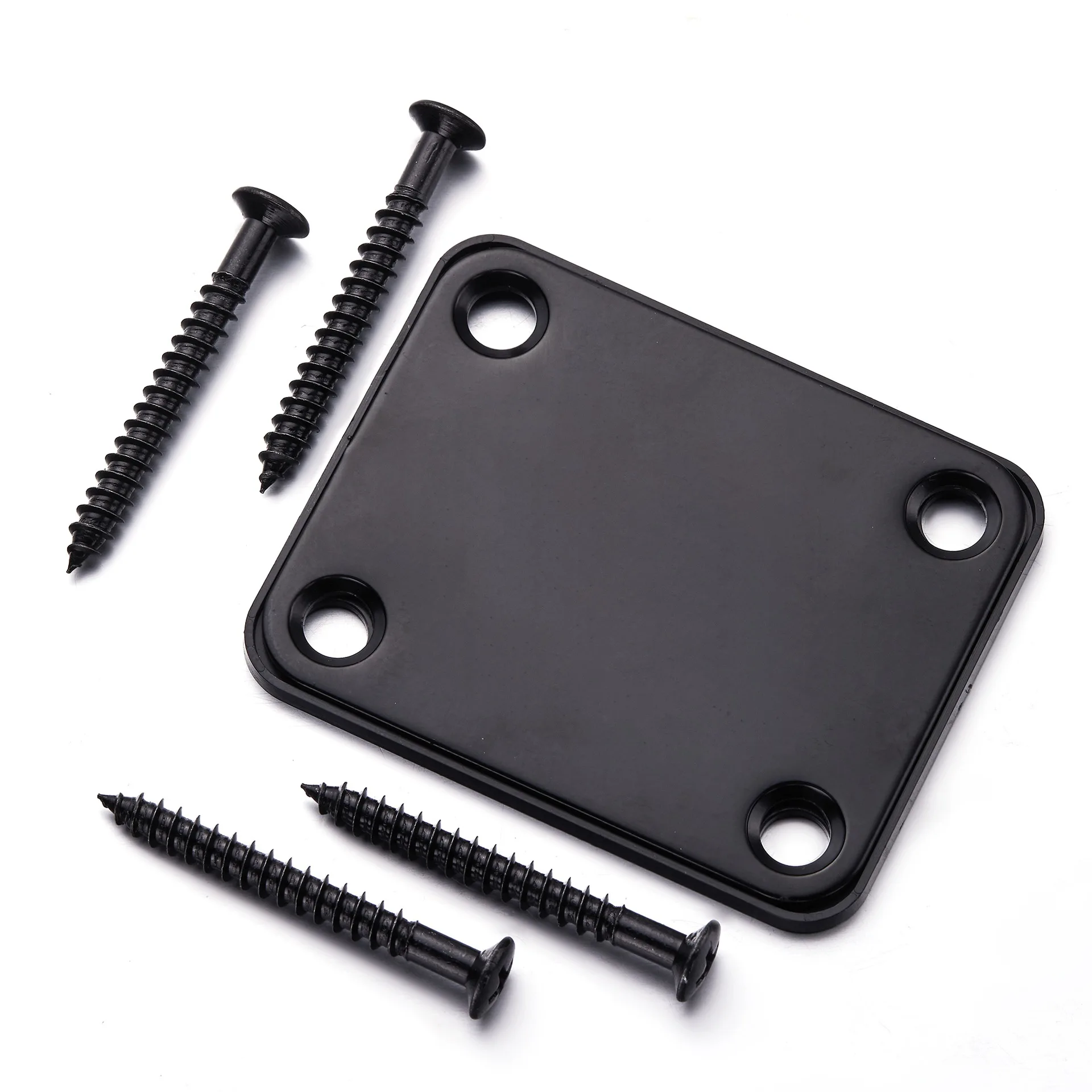 Electric Guitar Strings Roller Fixer String Retainer With Audio Cable Jack Hole Plate Neck Plate Reinforcement Plate With Screws
