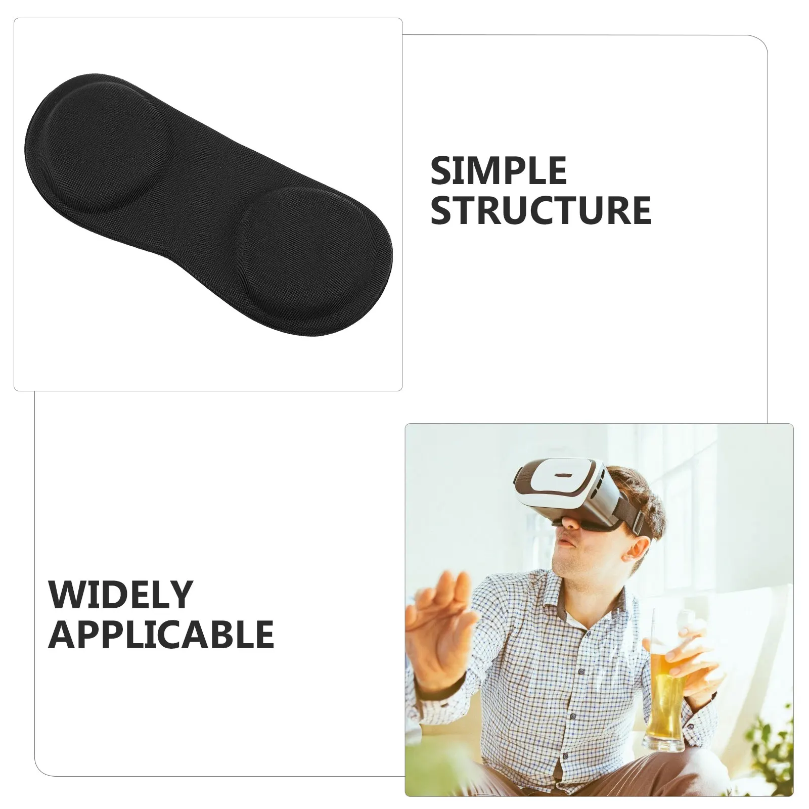 

VR Lens Protective Cover Memory Foam Anti-Scratch Dust Proof VR Glasses Protector for Lenses Headphones Portable Audio Devices