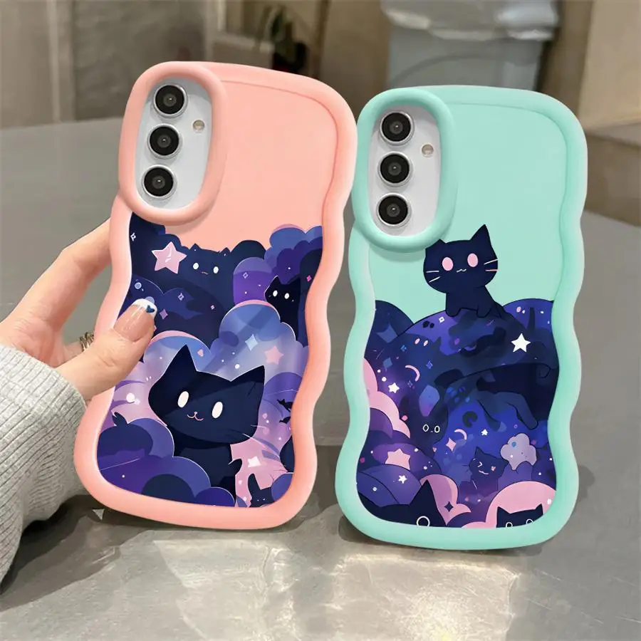 Black Cat Starry Ni…