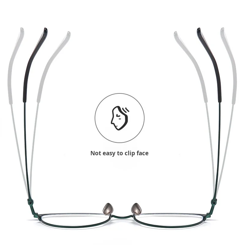 OLLYMURS خفيفة سبائك التيتانيوم المرأة الرجعية البيضاوي القط العين نظارات موضة مزاجه النظارات الطبية البصرية الإطار