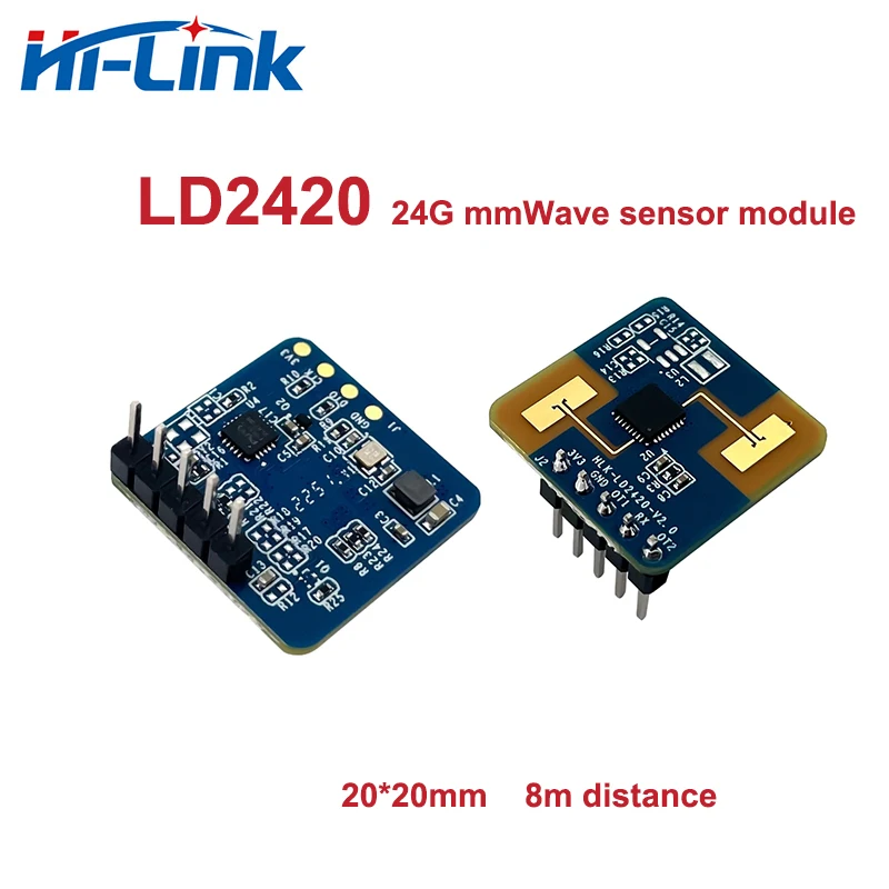 10pcs Hi-Link 24G Human Micro-Motion and Moving Detector mmWave Radar Sensor Module HLK-LD2420