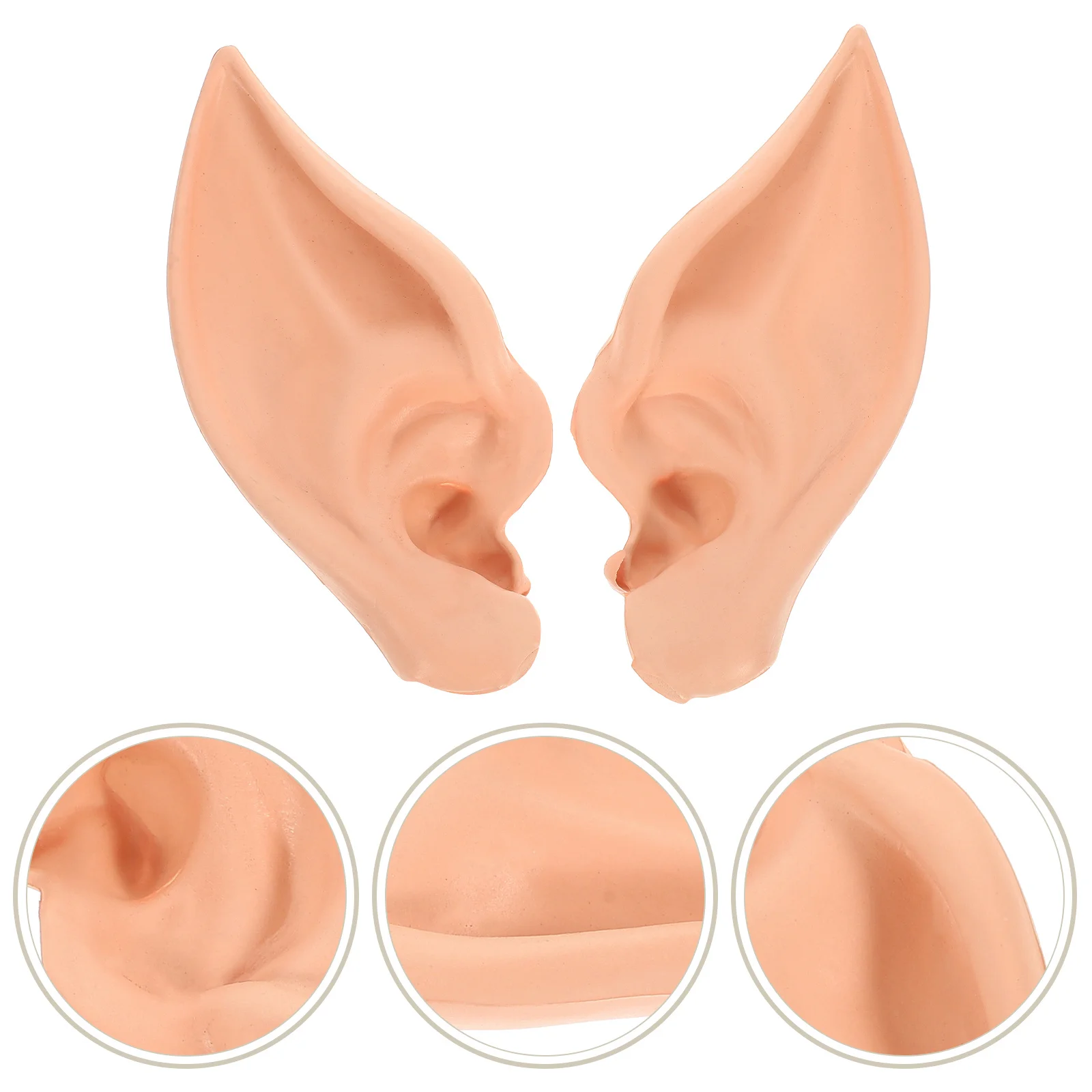 1쌍 라텍스 요정 귀 코스프레 파티 액세서리 할로윈 크리스마스 가면극 역할극 여성용 독특한 매력