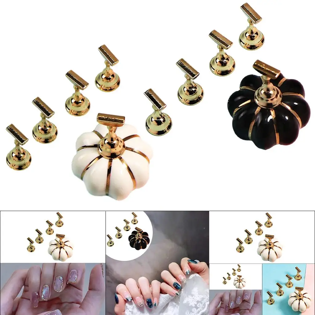 Pumpkin Nail Art Holder Magnetic Showing Shelf for Nail Art Display Nail Art Beginners