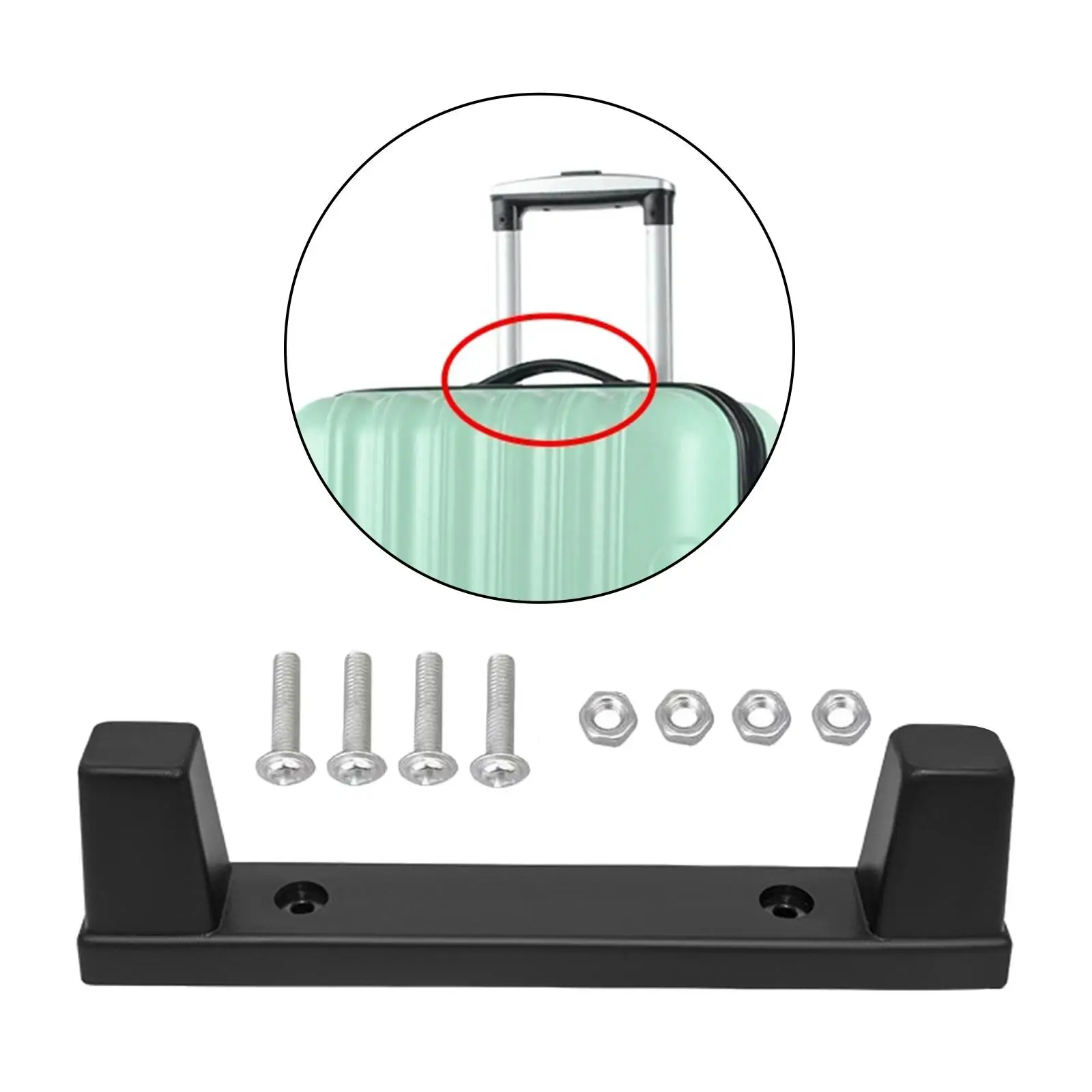 Luggage Feet Bracket High Performance Plastic Sturdy Luggage Bottom Stand Baggage Stud Foot for Travel Suitcases Replaces