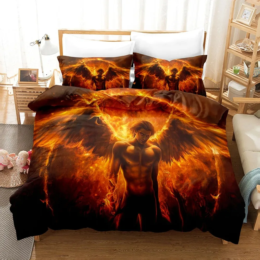

Angel Fallen Angel Bedding Set For Bedroom Soft Modern Bedspreads Comefortable Kids Duvet Cover Quilt Cover And Pillowcase