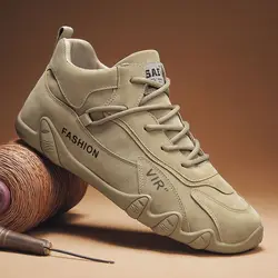 men shoes breathable non slip work shoes for male fashion sneakers outdoor walking flats skateboard sneakers