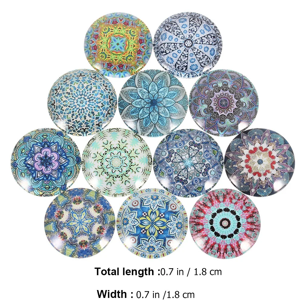 20 Pcs Time Stone DIY Glass Patches Gemstone Sticker Round Flat Back Cabochons Jewelry images - 6