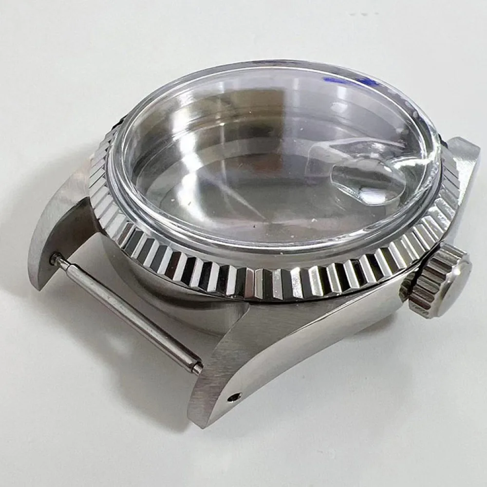 36MM Oyster Perpetual Bezel Acrylic Glass Stainless Steel Watch Case Accessories for NH35/NH36/4R Movement