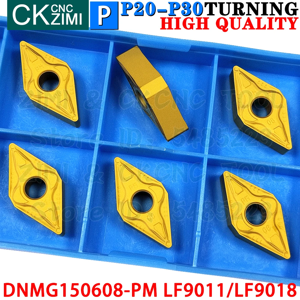 DNMG150608-PM LF9011 DNMG150608-PM LF9018 Sisipan Karbida Alat Sisipan Pembalik Internal Eksternal Alat Pemotong Bubut Logam CNC DNMG 1506 Alat pertukangan