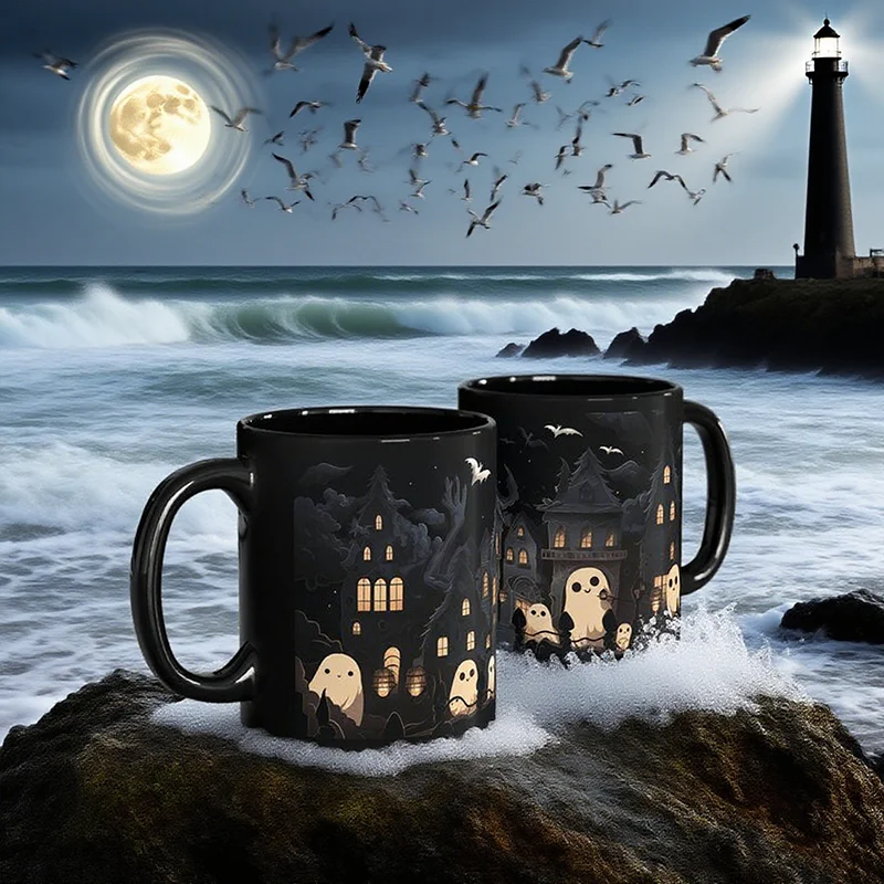 

High Quality Halloween Mug with Custom Pattern and Text Perfect Festival Gift for Friends Family and Halloween Enthusiasts
