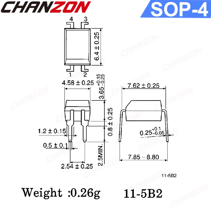 50pcs PC817C PC817B  PC814A DIP4 SOP4 Optocoupler EL817 817C FL817C PS817C LTV817C DIP SMD PC814 EL814A EL814 New Original Opto