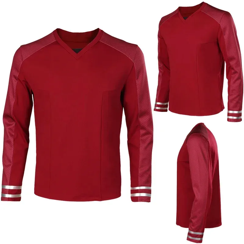 크리스토퍼 파이크 스팟 코스프레 판타지 TV 우주 여행 의상 소년 남성 성인 할로윈 카니발 변장 롤플레이 슈트