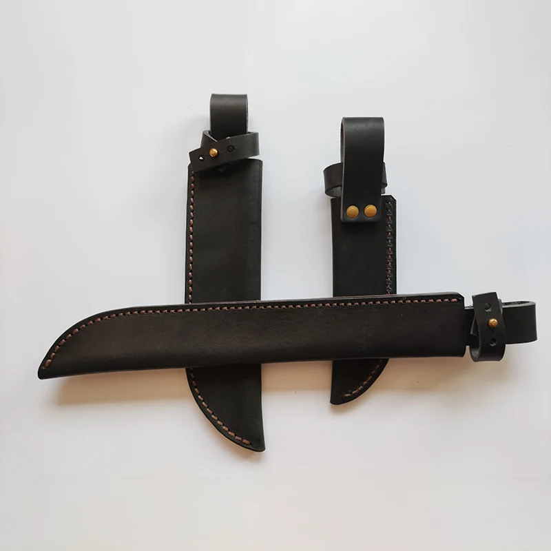 11 Größen, 40 mm Innenbreite, echtes Rindsleder, Messerscheide, Scheidenabdeckung für gerade Messer im Freien, fester Klingenhalter, Aufbewahrungstasche
