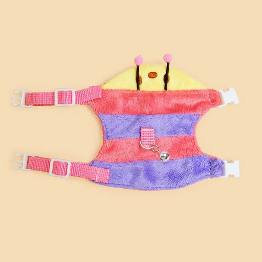 مستلزمات الحيوانات الأليفة الكرتون الهامستر سترة تسخير الهروب برهان تنفس الهامستر الرصاص حبل قابل للتعديل النمس المشي المقود السفر #5