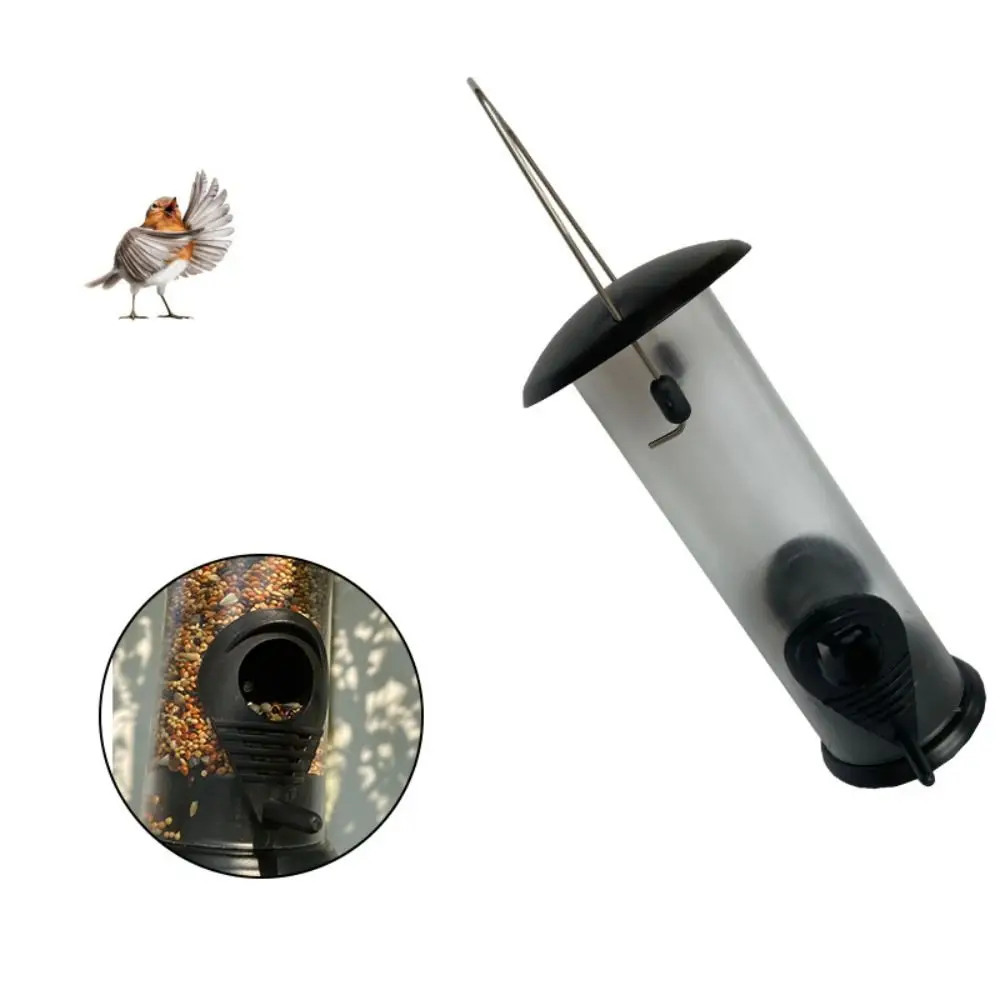 

Waterproof Bird Feeder Transparent Large Capacity Bird Hanging Food Dispenser Automatic Bird Feeding Bowl Outside Patio