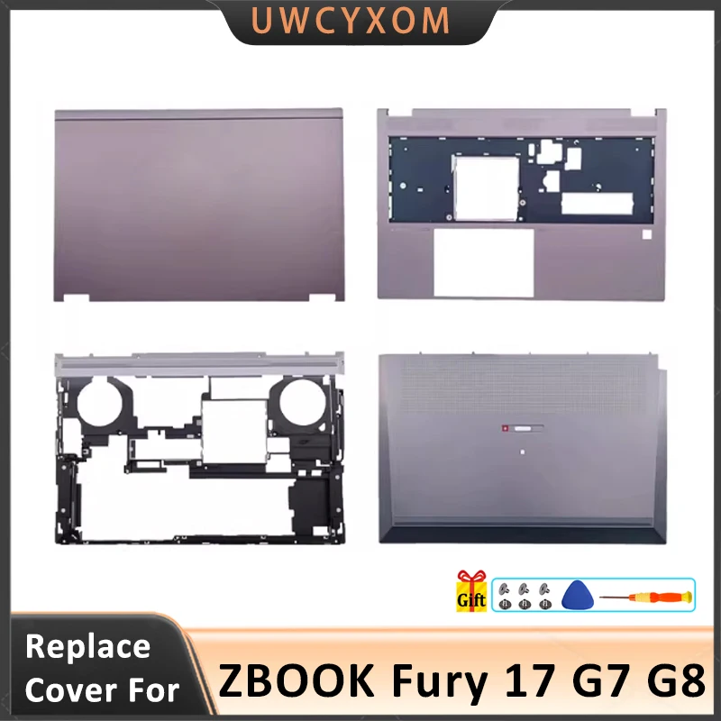 

Чехлы для ноутбуков для ZBOOK Fury 17 G7 G8, задняя крышка ЖК-дисплея/передняя панель/подставка для рук, верхняя нижняя часть/нижняя часть корпуса