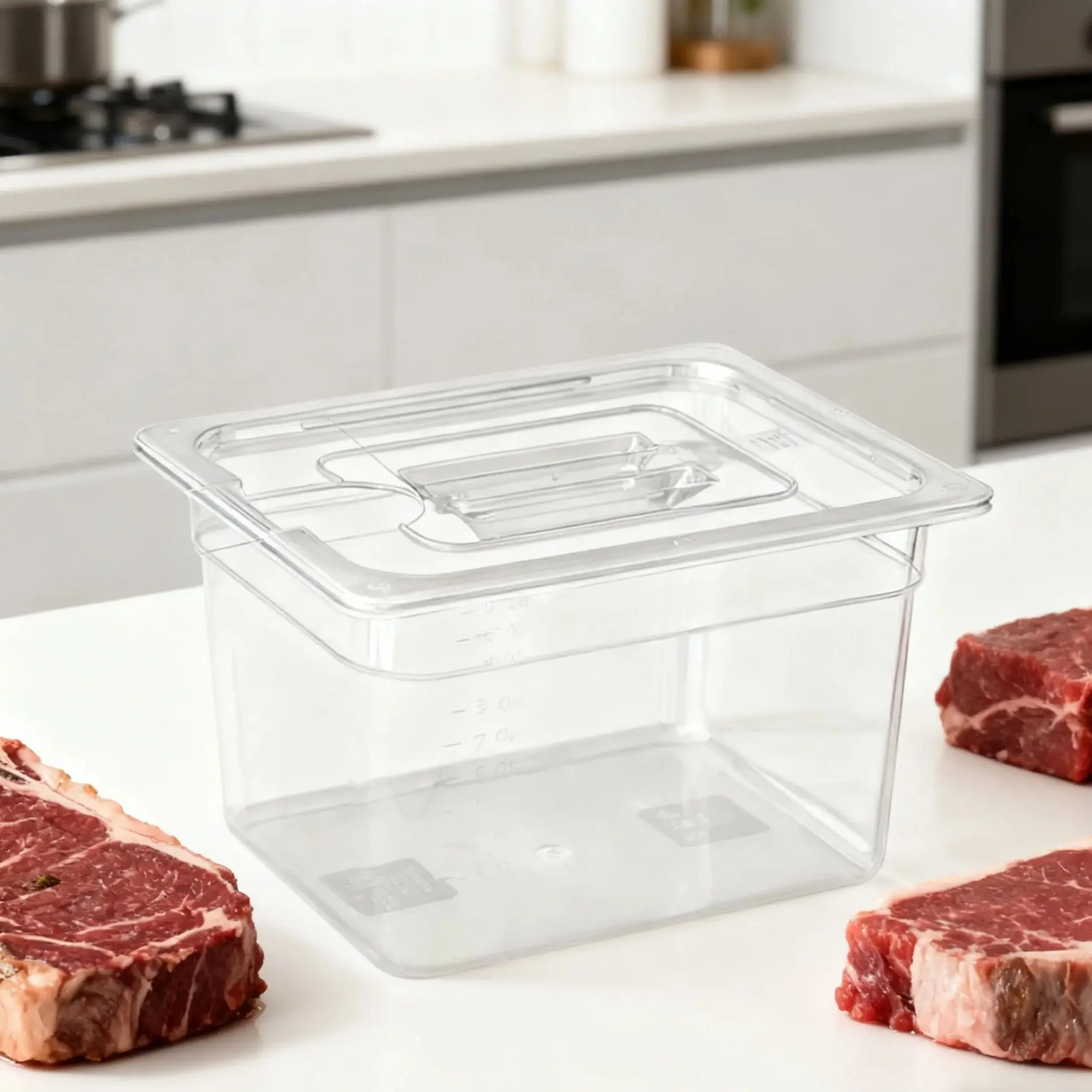 

Контейнер Sous Vide, 11 л, без бисфенола А, поликарбонатный резервуар для воды с крышкой для погружного циркулятора, кухонной машины, термостойкий