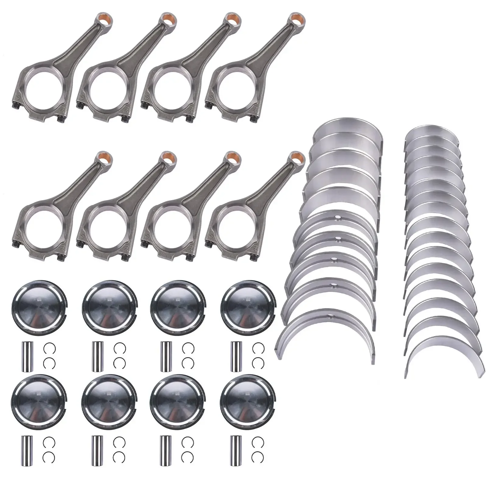 AP03 محرك العمود المرفقي بلاط قضبان المكبس خواتم مجموعة لجاكوار لاند روفر AJ133 5.0 V8