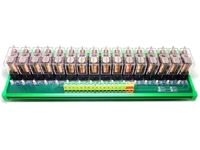 2-16 Channel RELAY PLC 16 ways Relay Module 1NO 1NC G2R-1-E 12V/24V 16A Rail Mount