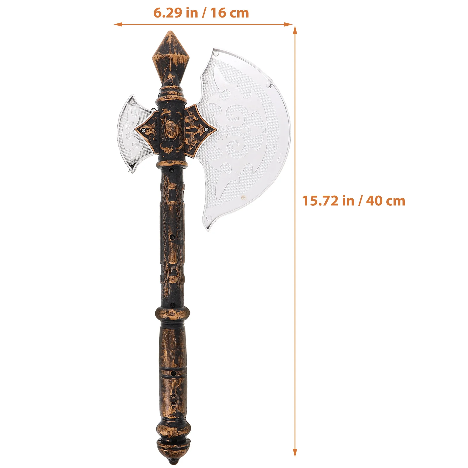 Plastic Halloween Axe Prop 40X17cm Trick for Costume Accessories Scary Party Decor Haunted Themed