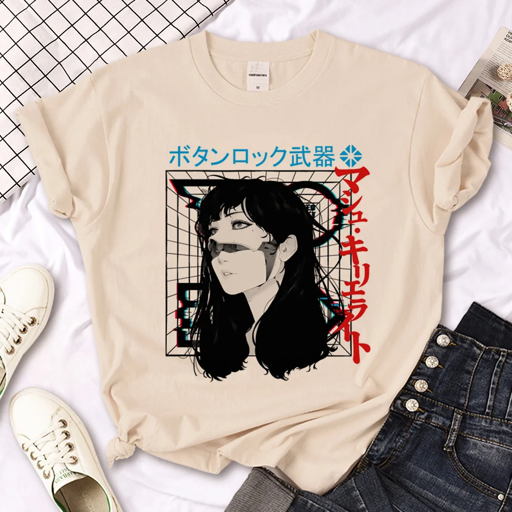 Techno t shirt women designer comic graphic t shirt girl streetwear clothes