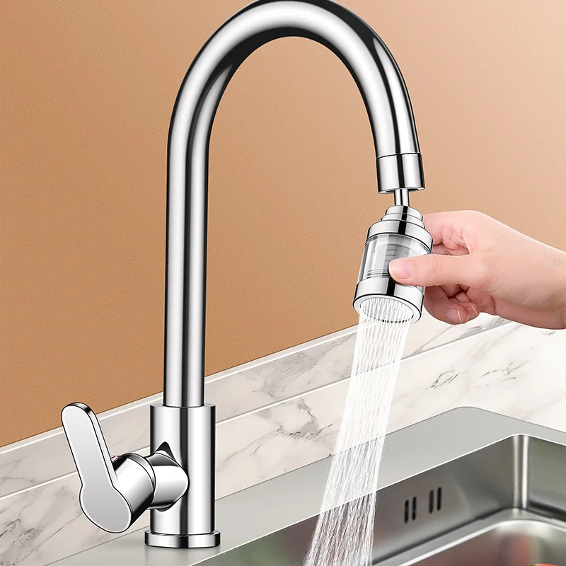 Kitchen Faucet Purifier 360°Rotating Anti Splash Water Telescopic Faucet Extender 316 Stainless Steel Faucet Tap Water Filter