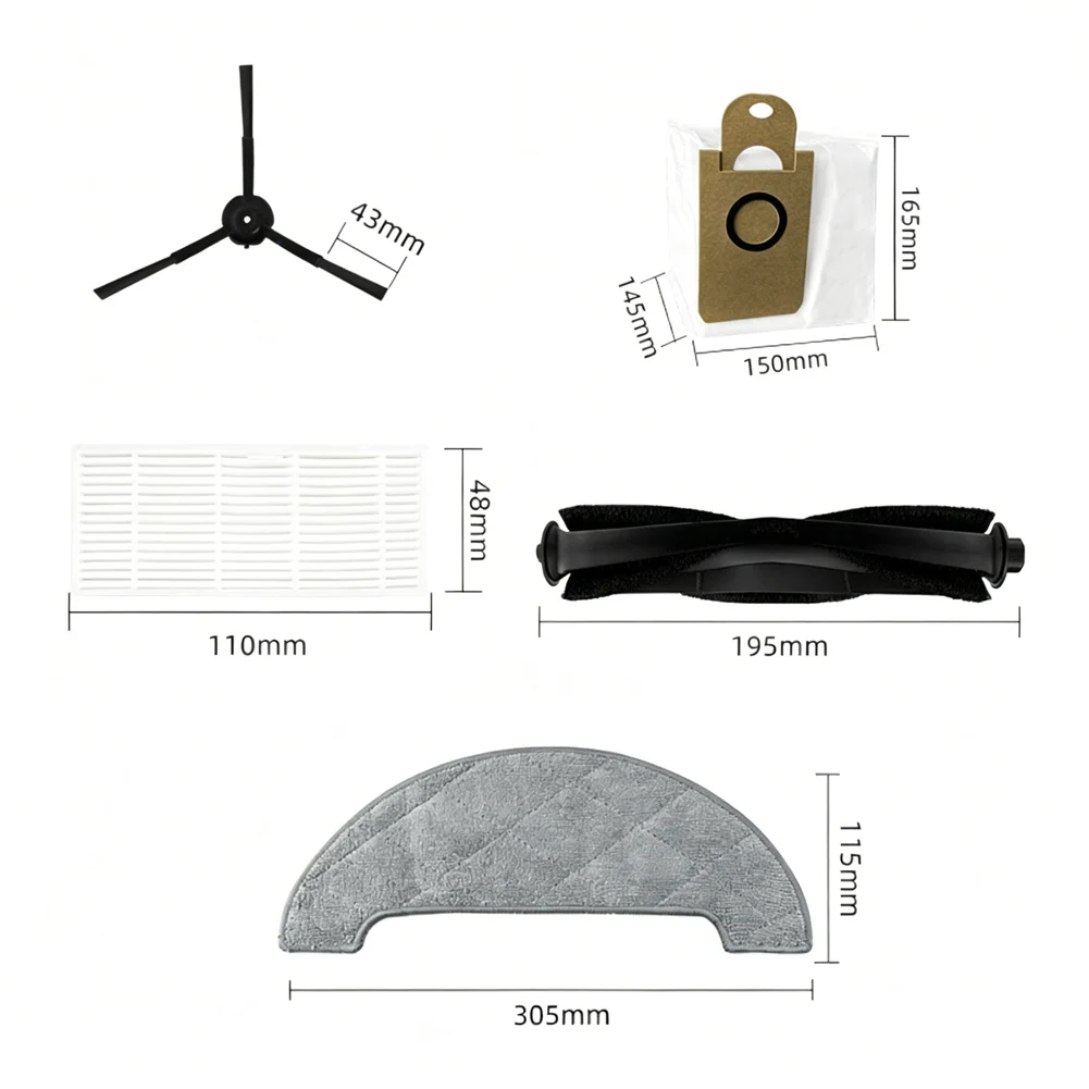 For Polaris PVCR 0905 WiFi For Iq Robotic Vacuum Cleaner Accessory Kit Robotic Vacuum Cleaner Accessory-Kit -Cleaning Tools