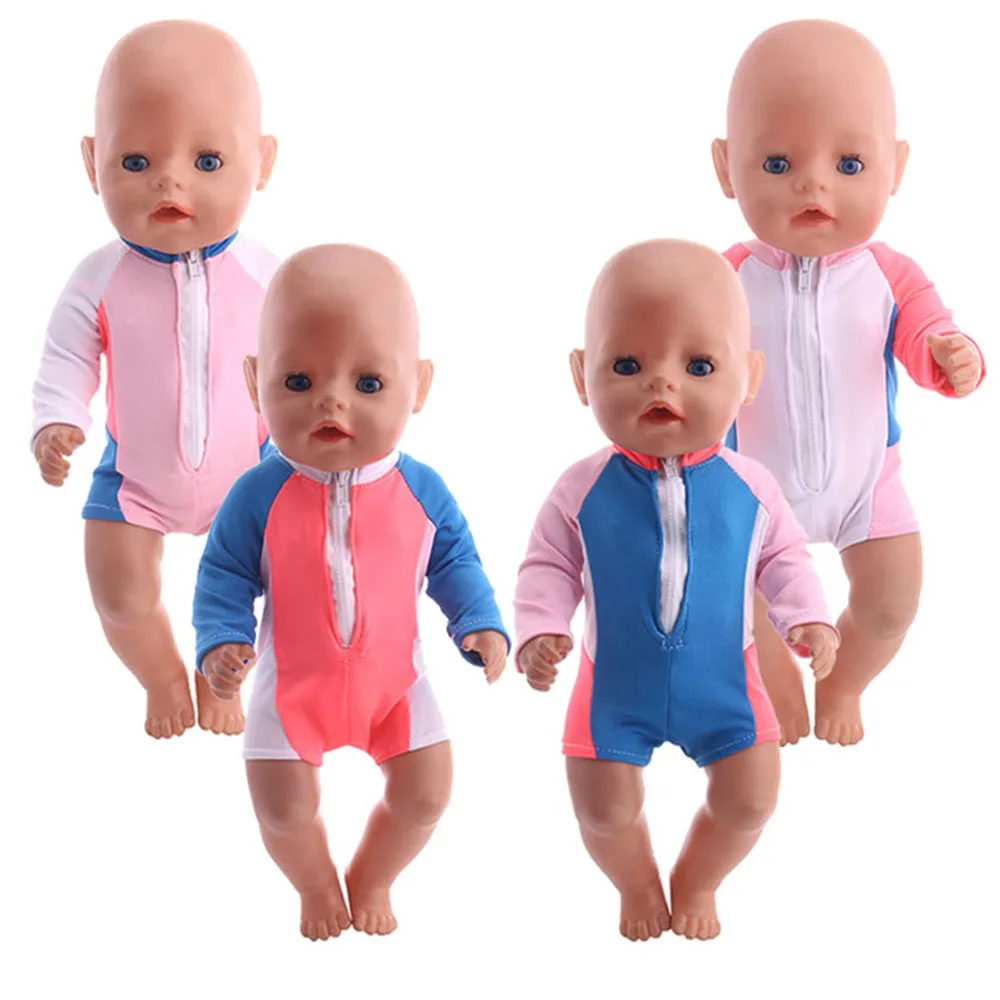 Doll Clothes  Sportswear Swimsuits Fit 18 Inch American&43 Cm Born Baby,Generation,Russian DIY Birthday Girl's Toy Gift