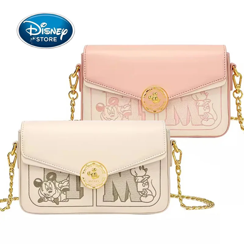 

Disney Versatile Shoulder Bag Commuting Bag High-End Metal Chain Crossbody Bag Minimalist Small Square Bag