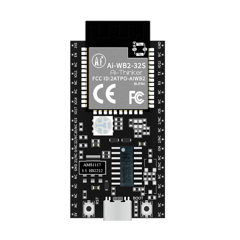 Ai-WB2-32S Module Development Board, BL602 Core Processor Wifi 802.11b/g/n Bluetooth 5 Module Core Board Ai-WB2-32S-Kit