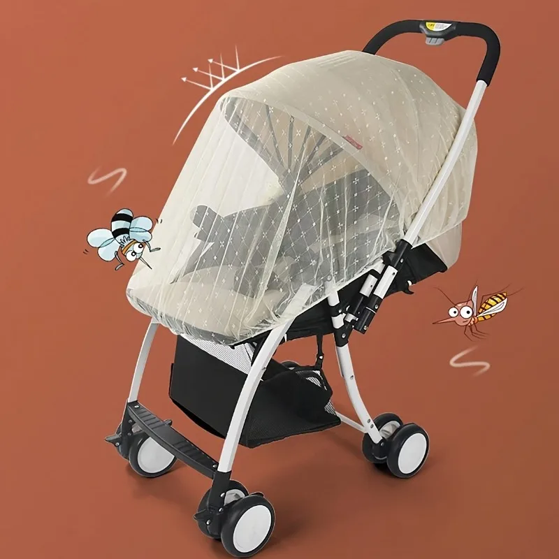 Baby Stroller Mosquito Net Protection Cover for Prams Toddler Pushchair Bug Shield Curtain
