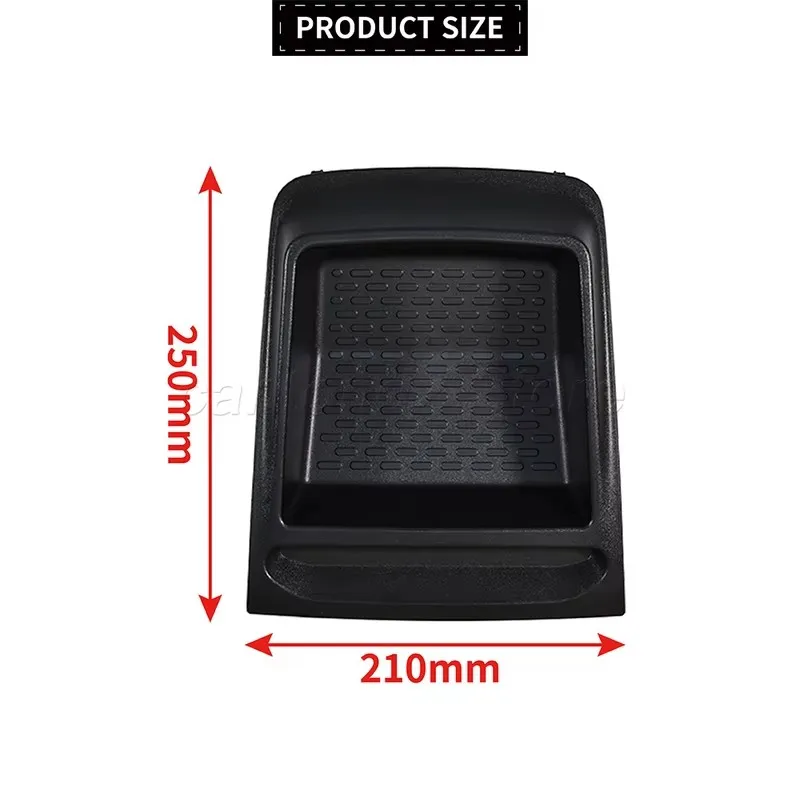 Car Center Console Storage Tray for Fiat Ducato, Boxer, Relay 2014+ - Black Dashboard Organizer
