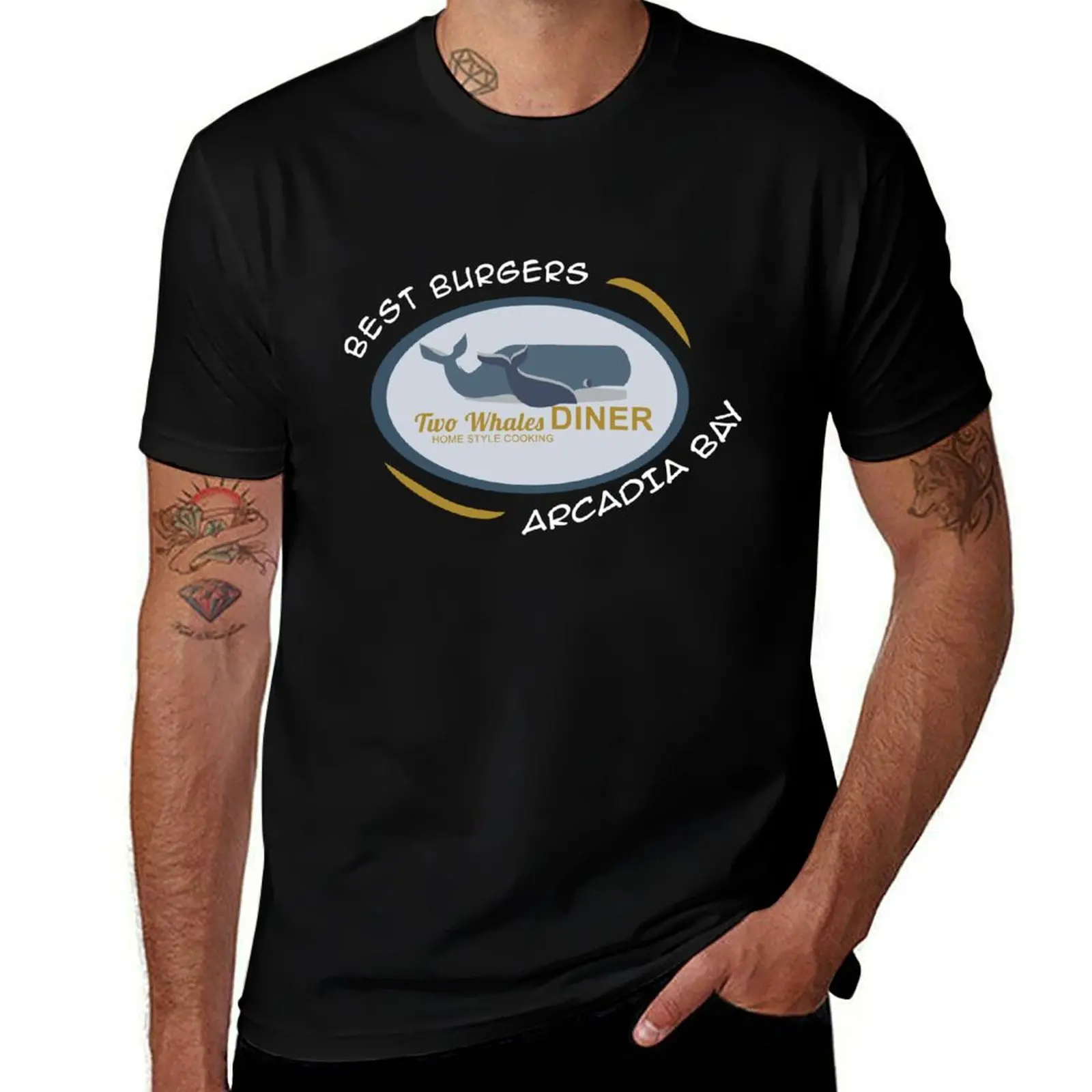 

Two Whales Diner Tourist Shirt - Episode 2 T-Shirt Personalized t-shirt kawaii clothes aesthetic clothes t shirts for men cotton