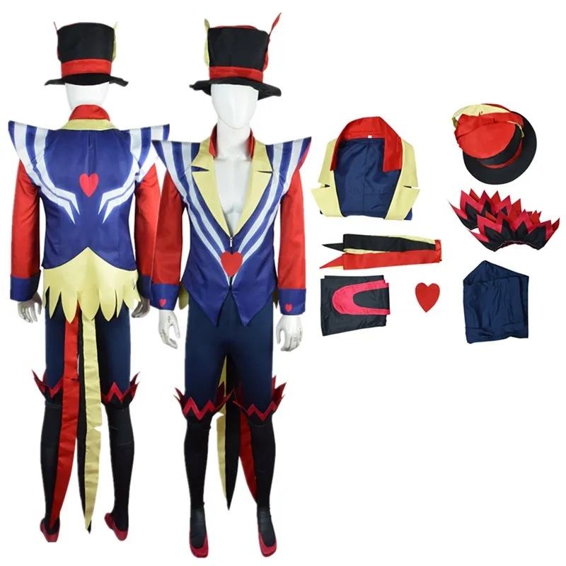 Ozzie Cosplay Fato Masculino, Anime Fantasia, Dia das Bruxas, Fato de Festa, Casaco, Calças, Chapéu, Roupas