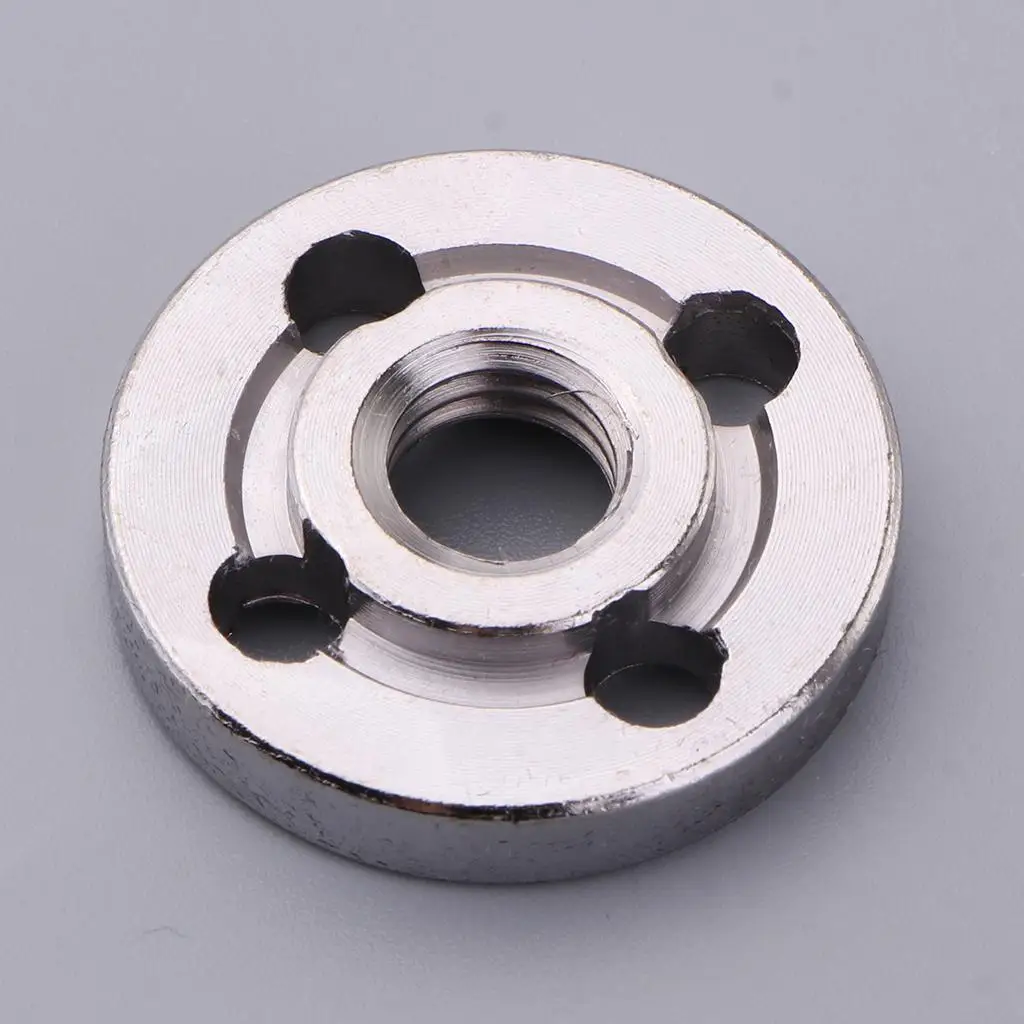 Dado flangiato smerigliatrice angolare per smerigliatrice angolare 100 acciaio metallo interno esterno flangia dado diametro esterno 30mm, diametro interno 10mm parti (2 Set)