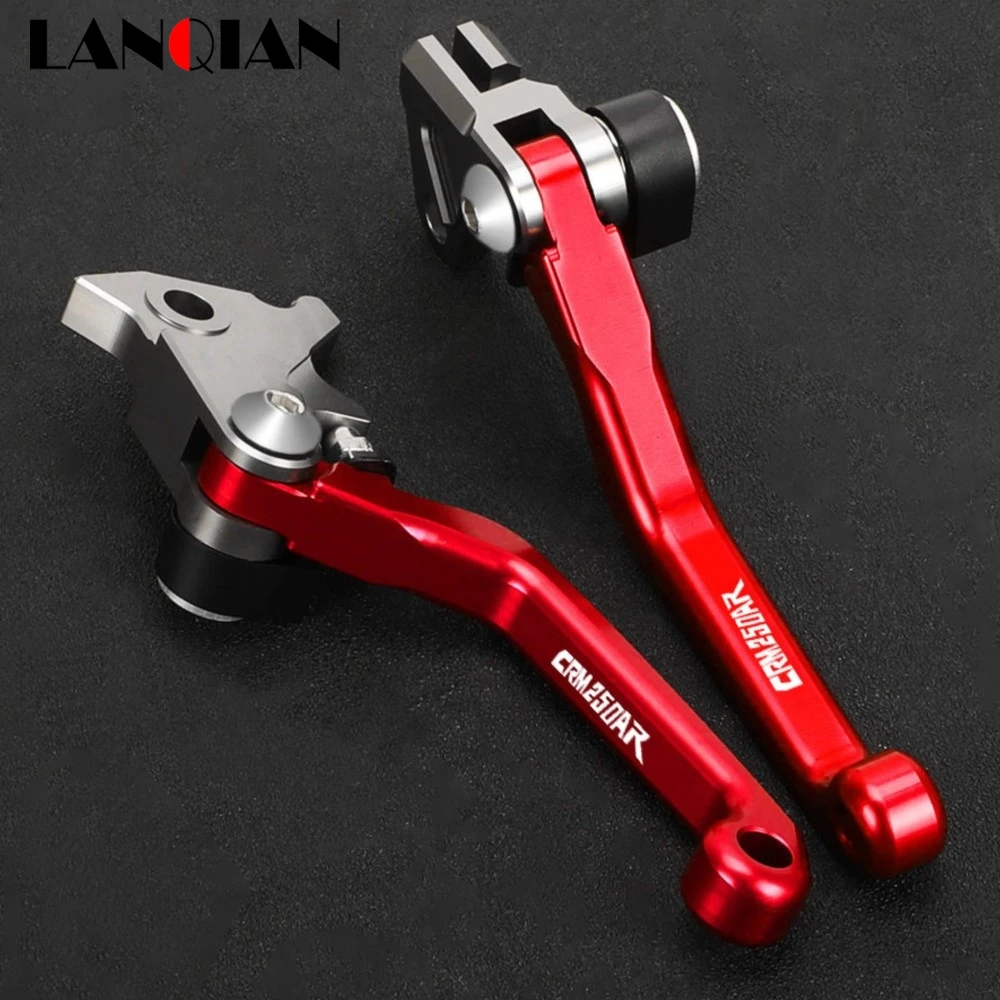 Motocross Aluminum Folding Pivot Brake Clutch Levers Handle For HONDA CRM250AR 1994 1995 1996 1997 1998 1999 Off-Road Dirt Bike