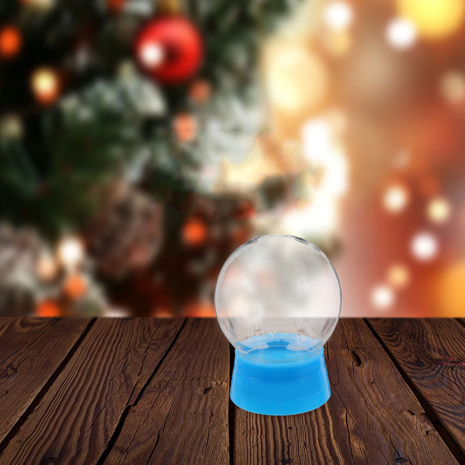 

6Pcs 270ml DIY Snow Globe Jars Transparent Plastic for Crafting Keepsake Decorations Snow Globe DIY Display Case for Craft