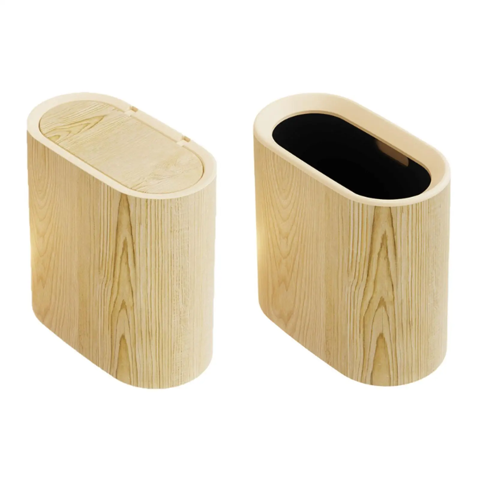 

Trash Can Large Capacity Simplistic Garbage Bin for Home Living Room Kitchen