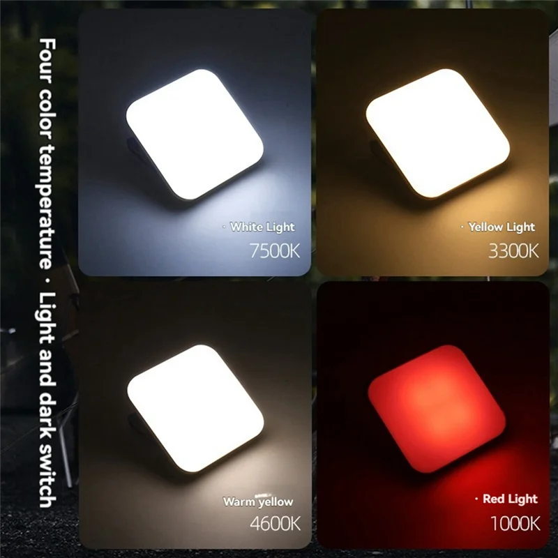 

ELOS-Outdoor Rechargeable Camping Light Nighttime Lighting Portable Tent Hanging Light Night Work Maintenance Lamp Black