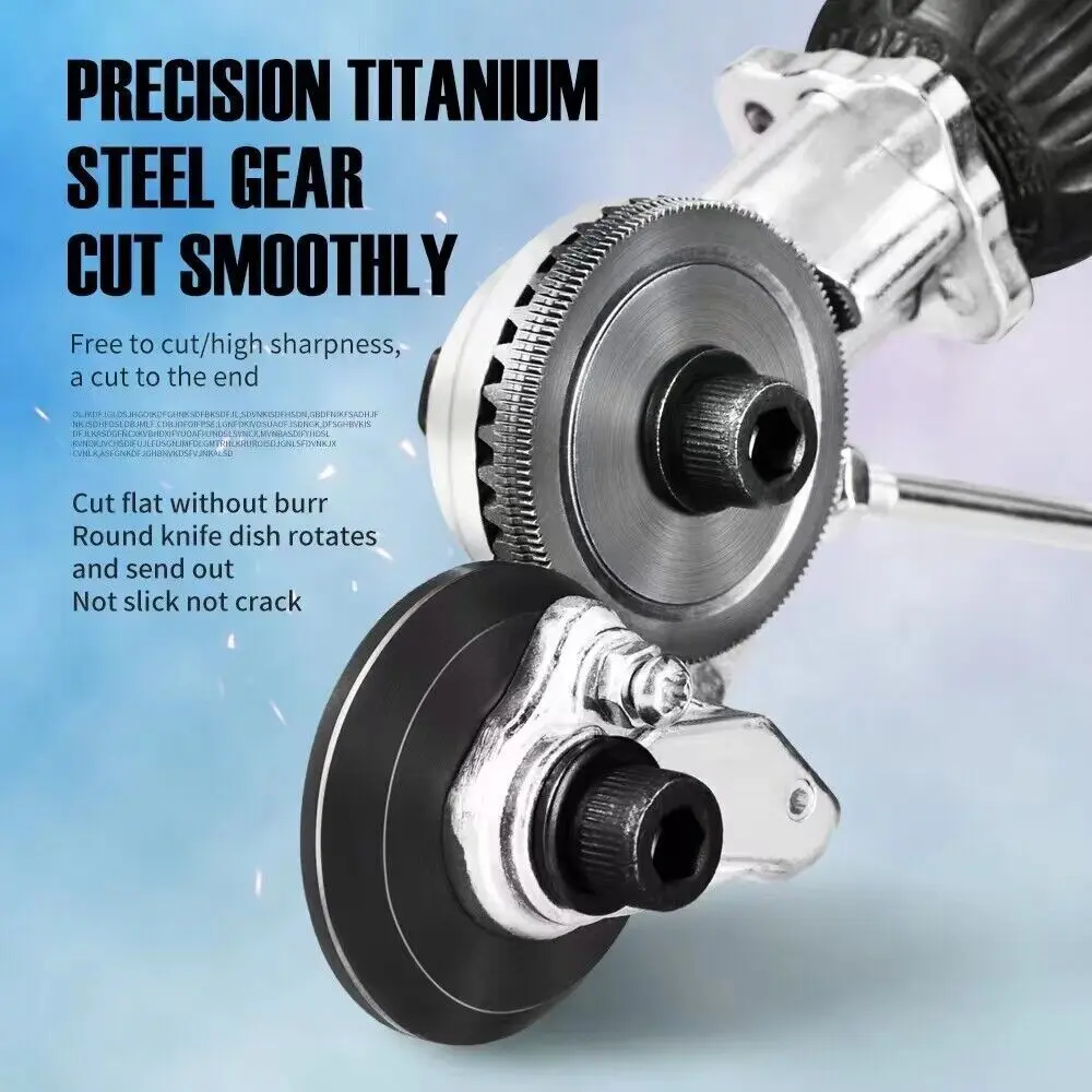 Taglierina per piastre per trapano elettrico Taglierina per fogli da taglio precisa Utensile da taglio universale